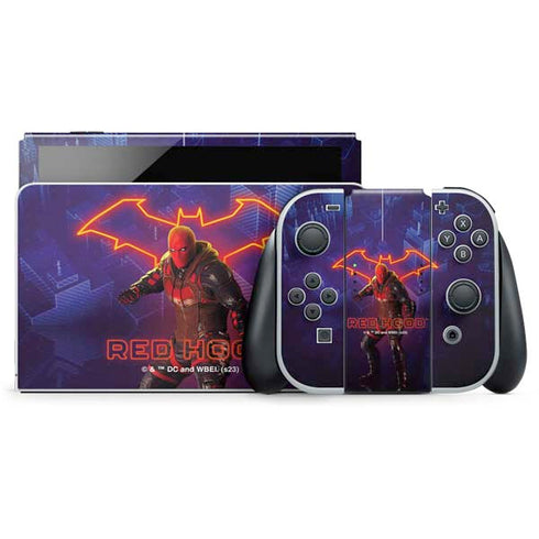 DC Comics Gotham Knights Red Hood Nintendo Switch OLED (2021) Skin